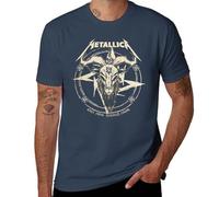 Replica Thrash Metal Band Logo T-Shirt Mixte Tee, Vintage Rock Graphic Concert Shirt, Style marine, 5XL