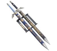 REPLIKSWORD Pack 2 Epees de Link en Bois Master Sword Epee Decoration Excalibur Mastersword Cosplay + Fourreau - Lame Decoration