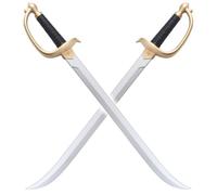 REPLIKSWORD Pack 2 Epees Pirate en Mousse Sabre Cosplay Deguisement Epee Corsaire