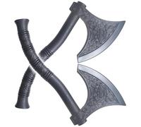 REPLIKSWORD Pack 2 Haches Plastique Vikings Hachette Polypropylene Hache Viking Pirate