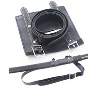 Repliksword Support Ceinture Katana Ceinturon Epee Sabre Simili Cuir Noir Porte Epee Porte Sabre Porte Katana