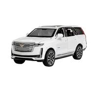 Réplique À L'échelle 1:32 pour Véhicule Tout-Terrain Cadillac Escalade Modèle De Voiture en Alliage Métal Moulé sous Pression Son Lumière Pull Back Collection Jouet Cadeaux Jouets Non RC(White)