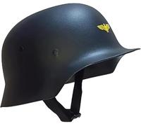Réplique classique du casque de l'armée allemande M35 de la Seconde Guerre mondiale, en plastique, éponge élastique intégrée, noir