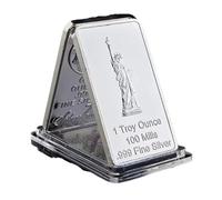 Réplique de barre de lingot en métal d'une once troie avec motif Liberty, torche et tête d'aigle pour loisirs