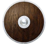 Réplique de bouclier Viking en bois de 61 cm pour jeu de rôle, cosplay et décoration murale de la maison, comme sur l'image, Medium