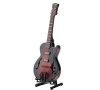 Réplique de Guitare Miniature Classique de 5,5 Pouces, avec Support et étui, Ornements D'instruments, de Noël (modèle 14 cm)
