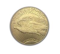 Réplique de haute qualité d'une pièce historique : USA 20 Dollars "Saint-Gaudens & Double Eagle", 1907. En laiton
