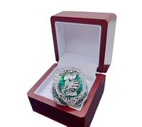 Réplique de la Bague de Champion 2025 des Eagles 59e Super Bowl, Bijou Collectible de Football, Cadeau Fan pour Hommes, Anciens Élèves et Collectionneurs de Memorabilia Sportive,1# player,13#