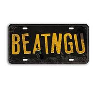 Réplique de plaque d'immatriculation à lettrage en relief, style rétro patiné, accessoire de voiture, objet souvenir, motif Jeepers Creepers BEATNGU, 30,5 x 15,2 cm