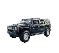 Réplique de voiture miniature 1:18 pour Hummer H1 moulé sous pression en alliage de zinc pour collection et affichage de véhicules moulés sous pression (noir)