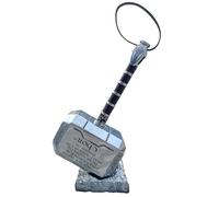 Réplique du marteau de Thor Mjolnir à l'échelle 1:1 à collectionner, construction en métal avec base de présentation, accessoire de cosplay