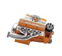 Réplique du moteur V8 : moteur modèle en métal, affichage d'artisanat mécanique | Kit de construction de moteur-DIY avec pièces mobiles fonctionnelles, kit de modèle pour amateurs de passe-temps edu