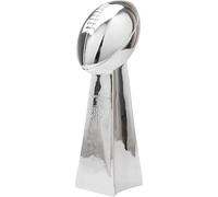 Réplique du trophée du championnat de football en résine chromée, souvenir de récompense pour les fans de la ligue (34 cm)