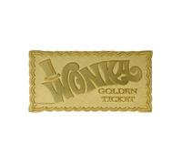 Réplique - FaNaTtik - Charlie et la Chocolaterie - Mini Golden Ticket - Plaqué or
