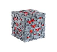Réplique Illuminating Redstone Ore Cube Minecraft 10 cm