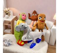 Réplique limitée Tralalo Jouets en peluche de requin - Collectibles TungTung Tung Sahur, poupées rembourrées Meme, jolies décorations de chambre pour enfants, jouets sensoriels pour enfants, cadeaux d