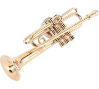 Réplique miniature de trompette en or Aimant métal réaliste Réfrigérateur instrument de musique réutilisable
