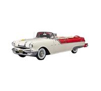 Réplique Miniature en Alliage À L'échelle 1:18 d'une Pontiac 1955 Voiture Ancienne Objet Décoratif Vintage Objet d'art(White)