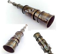 Réplique nautique Hub 10" en laiton Télescope Navigation Spyglass Article Cadeau