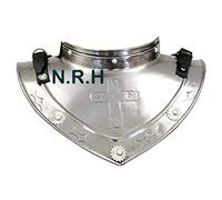 Réplique nautique Moyeu Médiéval Métal Cou Armure Épée Plaque Gorget Acier Chevaliers Templiers Crusader 18 G