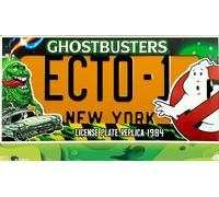 Réplique plaque minéralogique Ghostbusters Ecto-1 license plate replica
