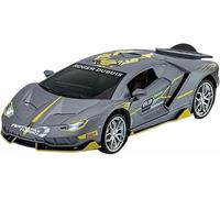 Réplique pour Miniature Voiture (15 cm Long épour Chelle 1:32) Alliage moulé sous Pression modèle pour Lamborghini LP770-4 Objet décoration Bureau raffiné Véhicule Moteur(Titane)