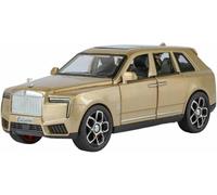 Réplique pour Miniature Voiture (épour Chelle 1:32) Alliage moulé sous Pression 15 cm Long véhicules statiques pour Miniatures modèle Rolls Royce Cullinan Ornement Souvenir métal Moteur(Or)