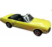 Réplique pour Miniature Voiture l'épour Chelle 1:18 Alliage Statique moulé sous Pression pour Ford pour Mustang Cabriolet 1965 Véhicules pour Miniatures Ornements véhicules Moteur(Jaune)