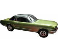 Réplique pour Miniature Voiture l'épour Chelle 1:18 Alliage Statique moulé sous Pression pour Ford pour Mustang Cabriolet 1965 Véhicules pour Miniatures Ornements véhicules Moteur(Vert)
