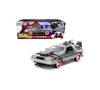 Réplique Retour Vers Le Futur 3 - Delorean Time Machine Hollywood Rides 1/24 Métal