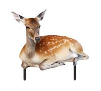 Réplique statue cerf d’extérieur artisanale, décoration jardin, parc, patio, balcon ou intérieur