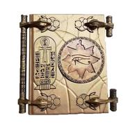 Répliques des accessoires de momie - Journal de dessin de livre de sorts vintage du livre des morts | Cahier de croquis, écriture, ornement, décoration réaliste, Egytt antique