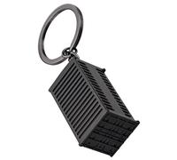 Répliques détaillées de conteneurs, accessoire de rtisanat en métal robuste, construction compacte et légère, décoration pratique pour les essentiels du quotidien et les cadeaux, porte-clés de