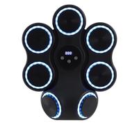 Repomanda Machine de boxe avec musique, 7 points de frappe, noir, 9 niveaux | Repomanda Machine de boxe interactive 7 cibles, 11 modes d'entraînement, 9 vitesses, Bluetooth, 2 paires de gants inclus