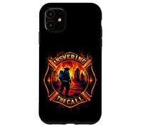Répondre à l'appel Courage des Pompiers Coque pour iPhone 11