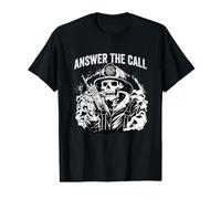 Répondre à l'appel Pompier Cadeau Pompier Volontaire Pompier T-Shirt Graphique avec Valeur