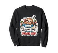 Répondre aux e-mails après Mon Humour de Bureau Paresseux Power Nap Sweatshirt