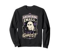 Répondre aux e-mails comme Un travailleur Effrayant de Bureau fantôme Sweatshirt