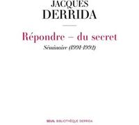 Répondre - du secret Jacques Derrida (Auteur)
