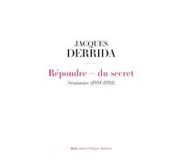 Répondre - du secret: Séminaire (1991-1992)