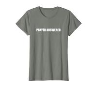 Réponse à la prière T-Shirt, Femme, Vert Kaki chiné, S