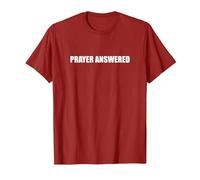 Réponse à la prière T-Shirt, Homme, Canneberge, M