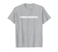 Réponse à la prière T-Shirt, Homme, Gris Chiné, M