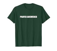 Réponse à la prière T-Shirt, Homme, Vert Forêt, S