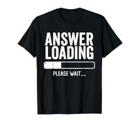 Réponse Chargement Veuillez Attendre drôle Sarcastique Overthinking T-Shirt Graphique avec Valeur, Homme, Noir, L