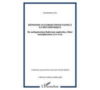 Réponses aux objections faites à la métaphysique