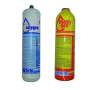 REPORSHOP - 2 bouteilles d'oxygène et turbo maxygas Set 90 Soudeur Autogena jetable