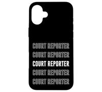 Reporter judiciaire Coque pour iPhone 16 Plus