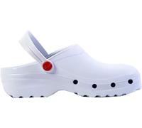 REPOSA Light One Sabots sanitaires, Chaussures sanitaires, matériau EVA réticulé, Tige fermée, Trous latéraux, Semelle Anatomique, Sangle Rabattable, Semelle antidérapante SRC, Super légère