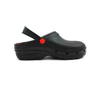 REPOSA Light Shock Sabots sanitaires de travail très légers et souples antidérapants, Noir , 44 EU